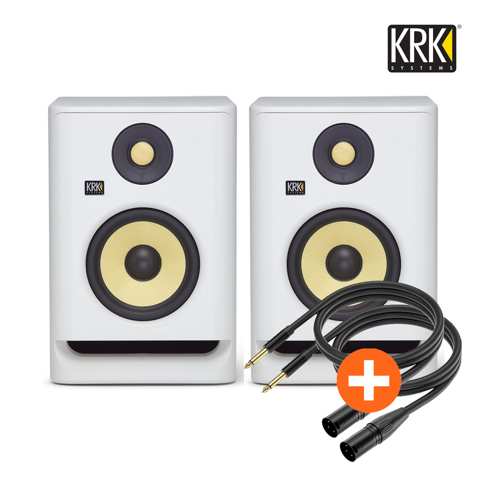 KRK ROKIT 5 G4 화이트 (1조) 5인치 액티브 모니터 스피커 / 매장 청음