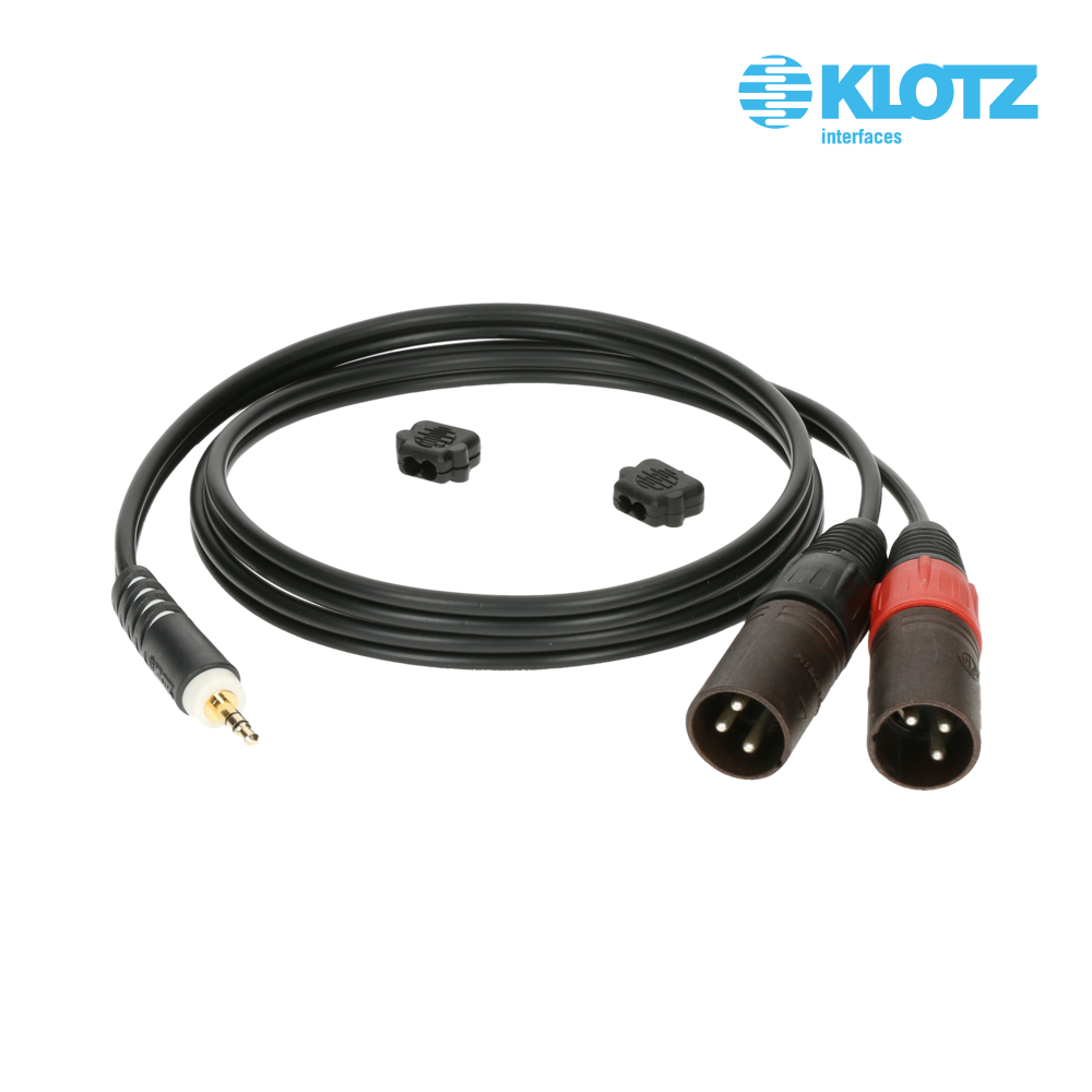 KLOTZ AY9 클로츠 Y 케이블 3.5mm to 2 XLR(수) 3m