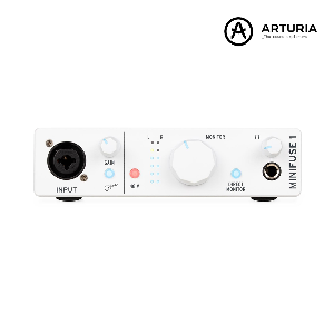 Arturia MiniFuse 1 화이트 USB-C 오디오 인터페이스